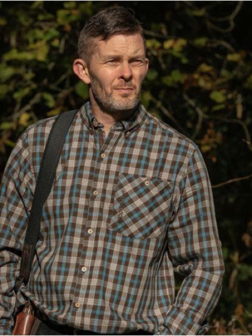 Moorland Shirt - Lake Blue/Brown - Picture 1 of 7